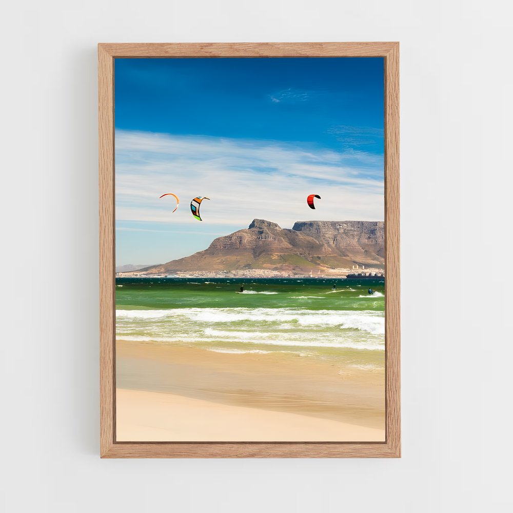 Poster Cape town – affiche Kitesurf (vue 4)